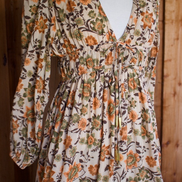 Juillet 100% Cotton Merritt Maxi Dress In Oona Sunflower Print Woman's Size M - Picture 3 of 17